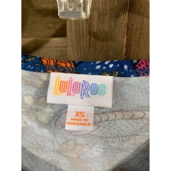 Lularoe Bird Print Pencil Dress Womens Size XS Blue Z6 - Picture 4 of 5